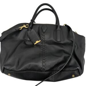 3.1 Philip Lim Black Faux Leather Handbag